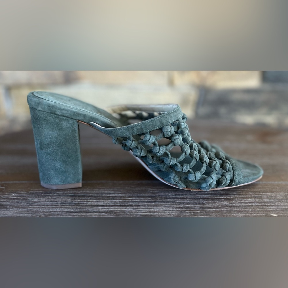 Etienne Aigner Block Heel Sandals